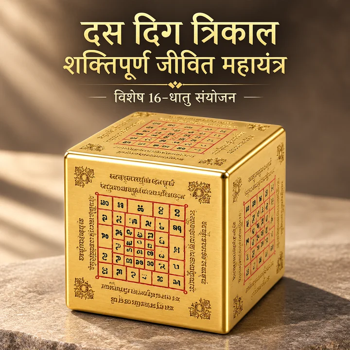 दस दिग त्रिकाल महायंत्र का परिचय और 16-धातु संयोजन का विवरण
